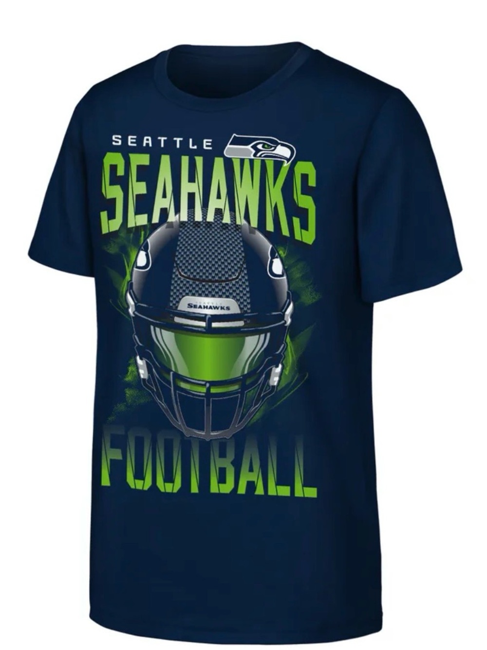 New Youth Seattle Seahawks T-Shirt, Youth M (10/12), Navy
